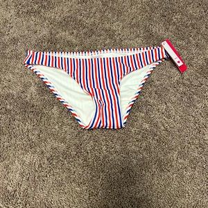 Red, White, and blue Swimsuit bottoms Medium
